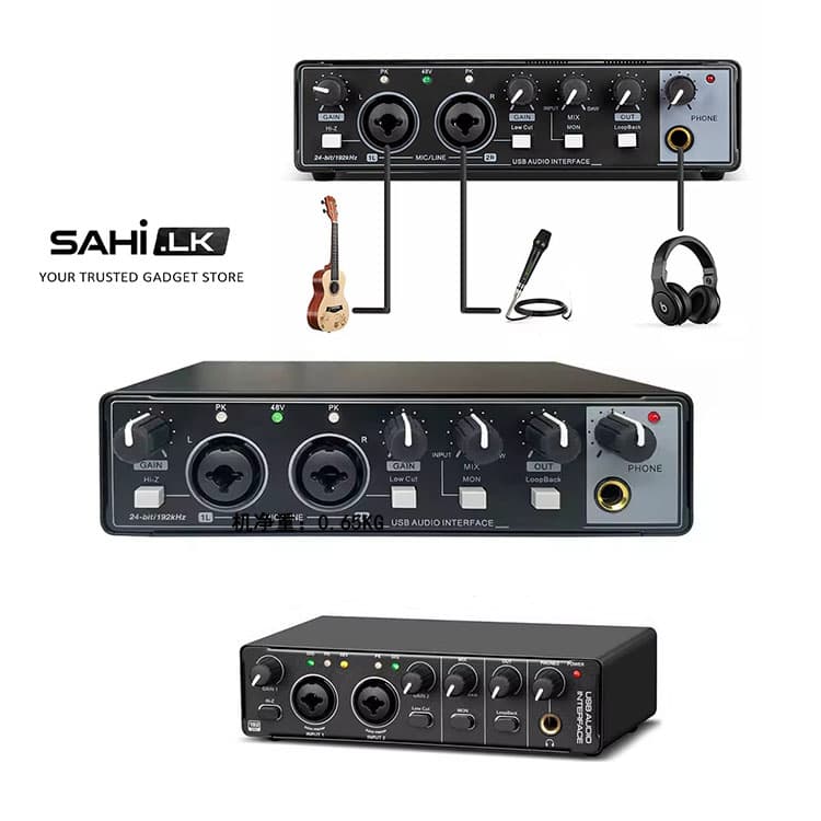 sound card 2 Channel XLR / USB audio interface, model MD22.