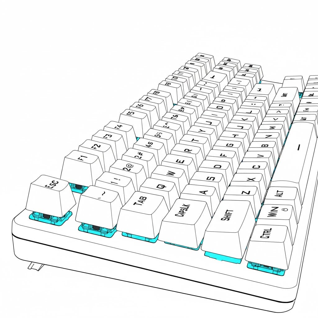 AULA F3287 Original Factory Gaming Mechanical keyboard  5