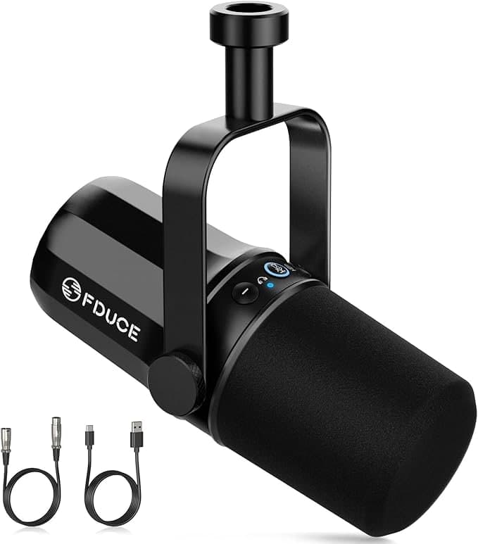 FDUCE SL40 Dynamic Podcast Microphone (USB/XLR) – Studio Audio for Streaming & Gaming 3