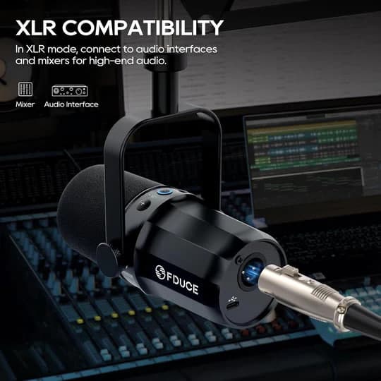 FDUCE SL40 Dynamic Podcast Microphone (USB/XLR) – Studio Audio for Streaming & Gaming 6