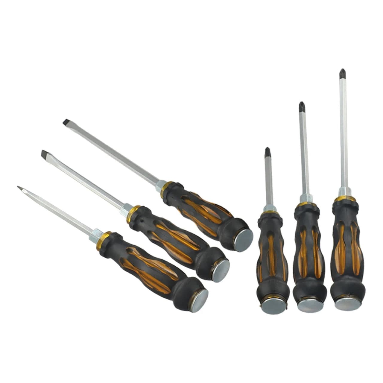 High Quality Hand Tools 6 Pcs Screwdriver Set Rubber Handle For+ Electrical Maintenance+ Home Repair Tools+ Construction + Car Repair 4