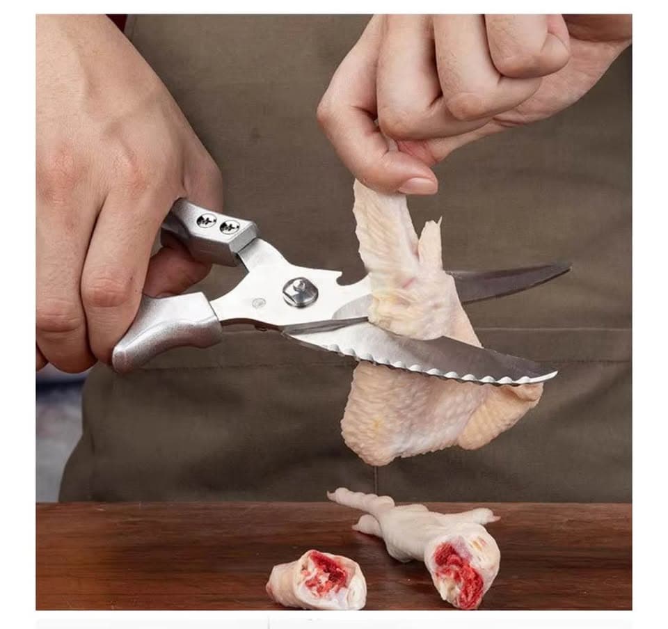 💥 Original Stainless Steel Strong Chicken Bone Vegetable Meat Household Use Kitchen Scissors