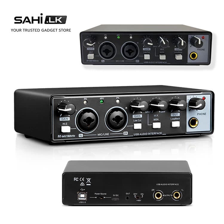sound card 2 Channel XLR / USB audio interface, model MD22. 2