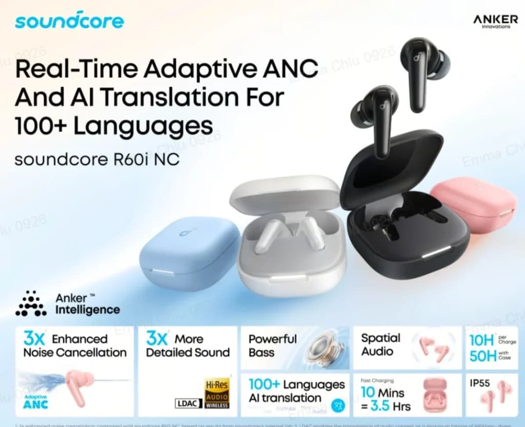 Anker Soundcore R60i NC True Wireless Earbuds 7
