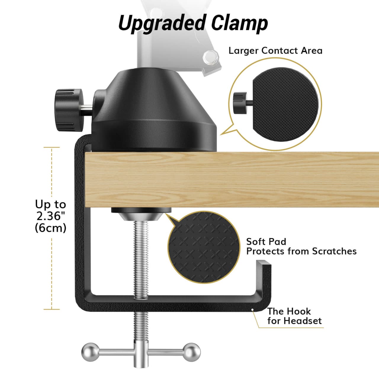 TONOR T10 Mic Boom Arm (Adjustable) – For Podcasting & Streaming 4