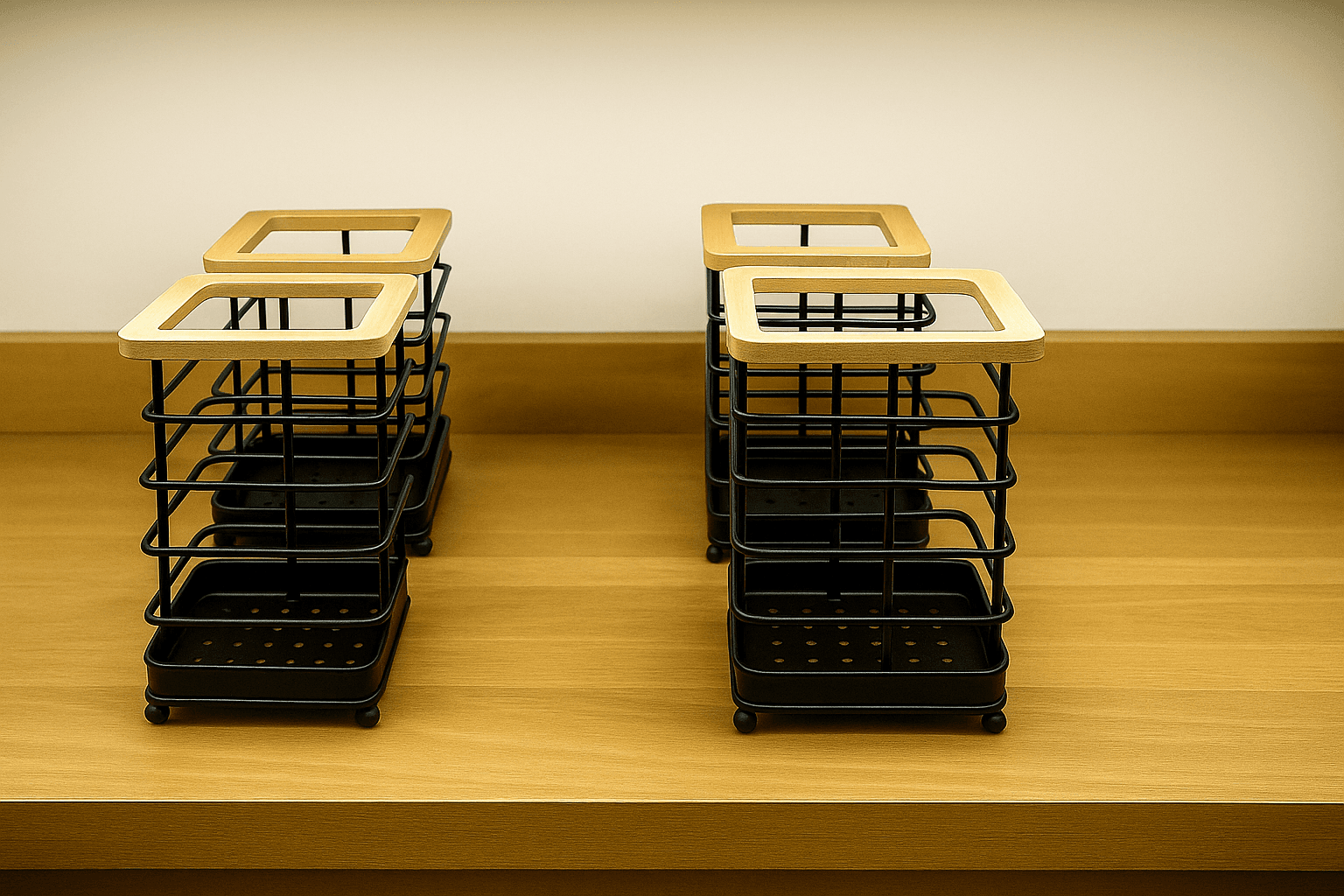 Stainless Steel or Steel Wire Sink Drainer Storage Rack Caddy with Kitchen Organizer Cutlery Holder for Forks Spoons Chopsticks